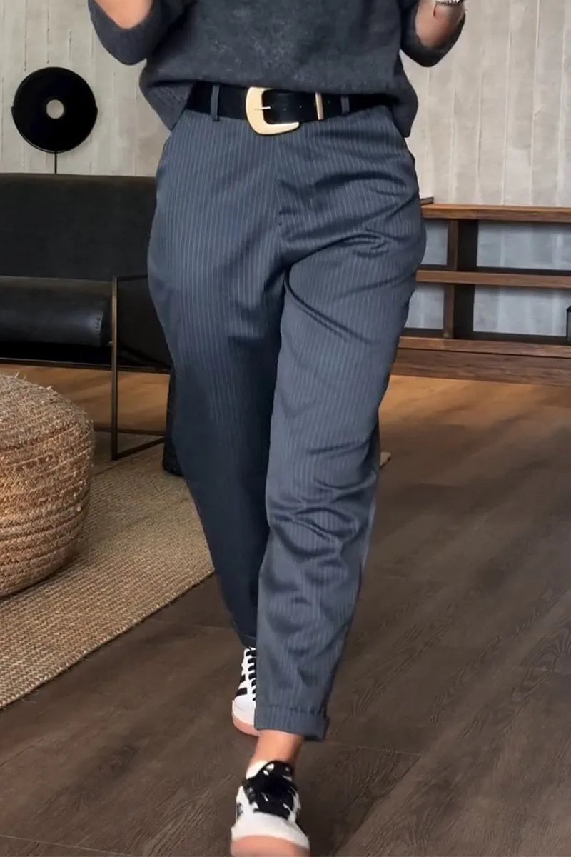 SYLVIA - Tailored Striped Trousers