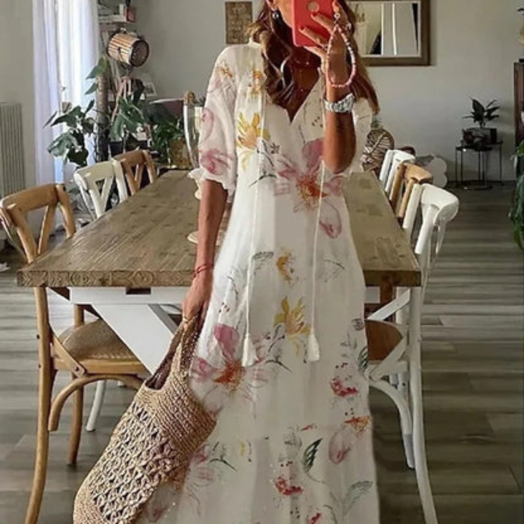 Annemarije | Boho Belly-Covering Dress