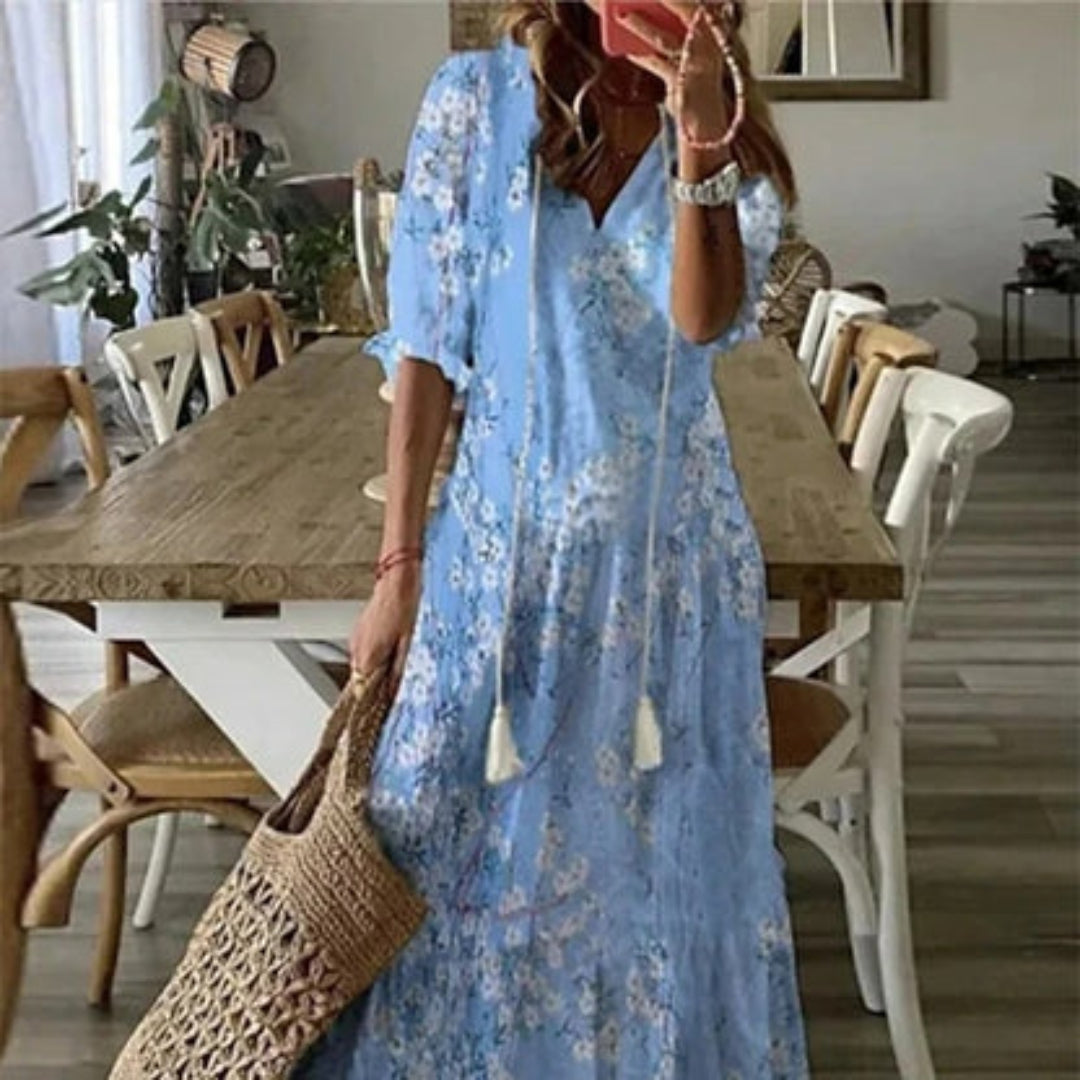 Annemarije | Boho Belly-Covering Dress