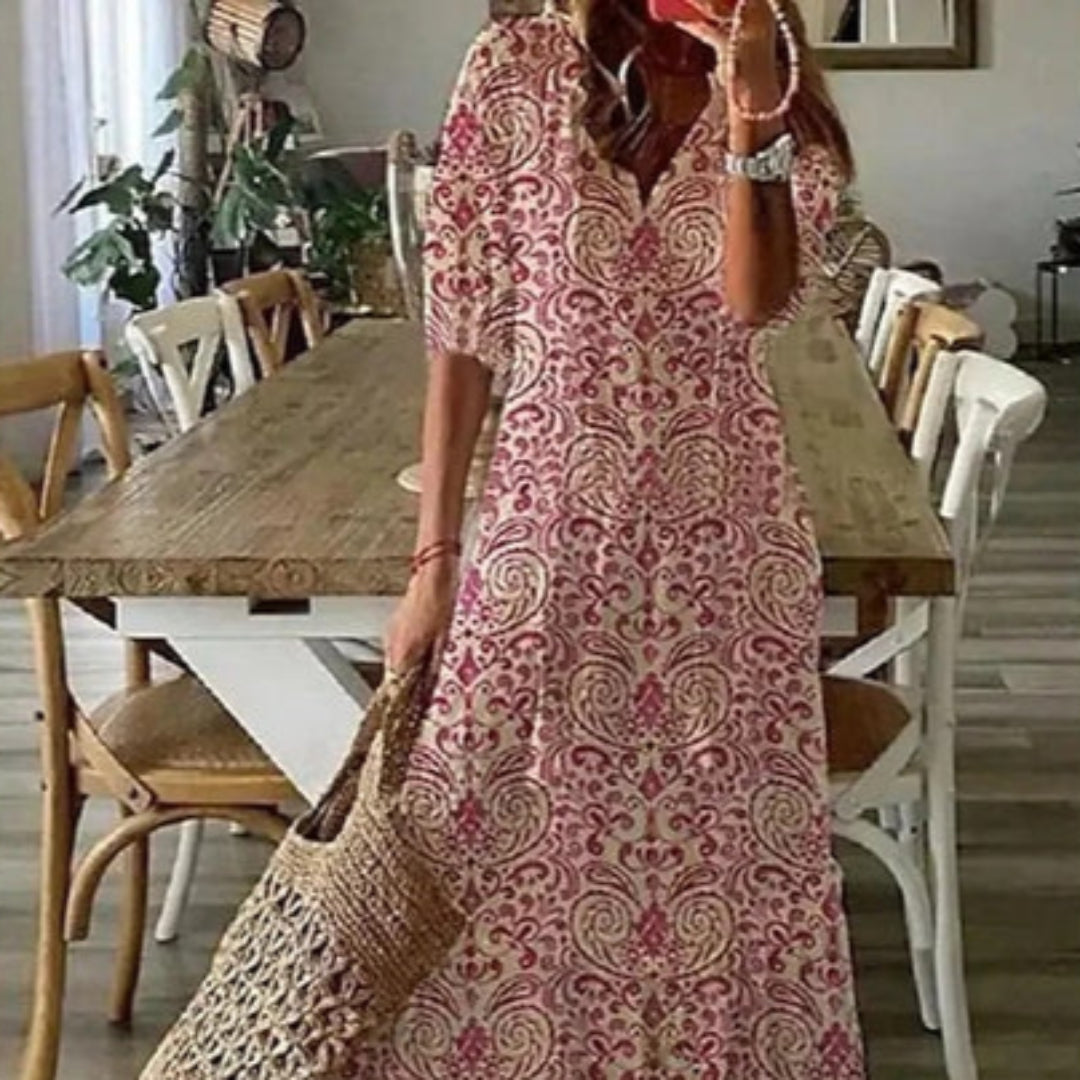 Annemarije | Boho Belly-Covering Dress