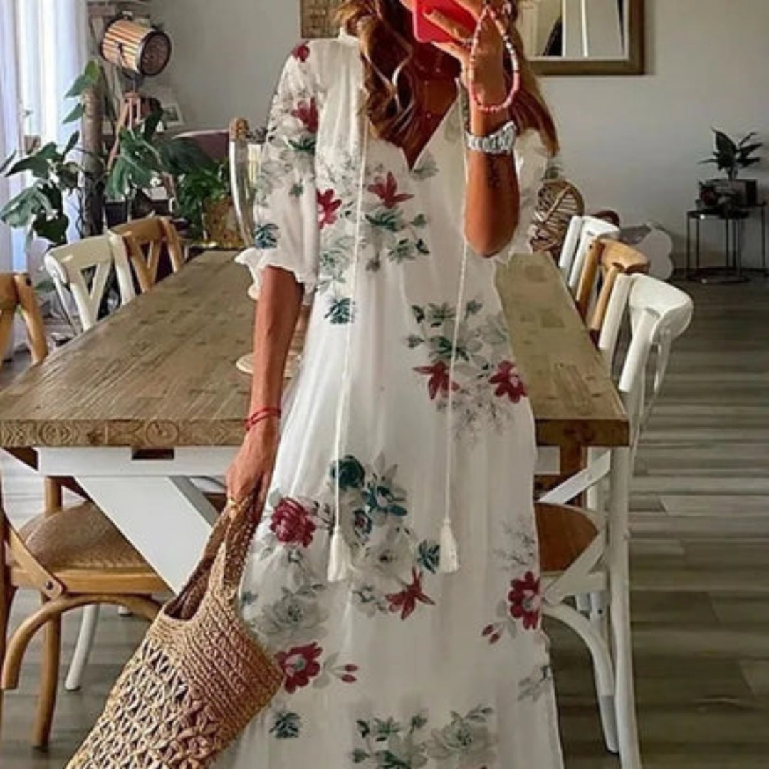Annemarije | Boho Belly-Covering Dress