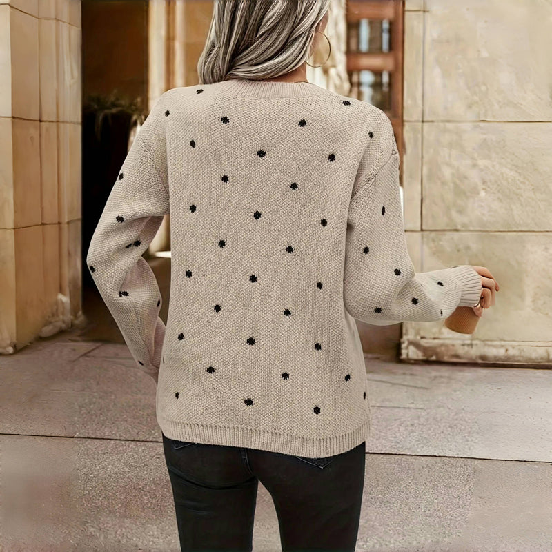 MAEVE-  Polka Dot Sweater