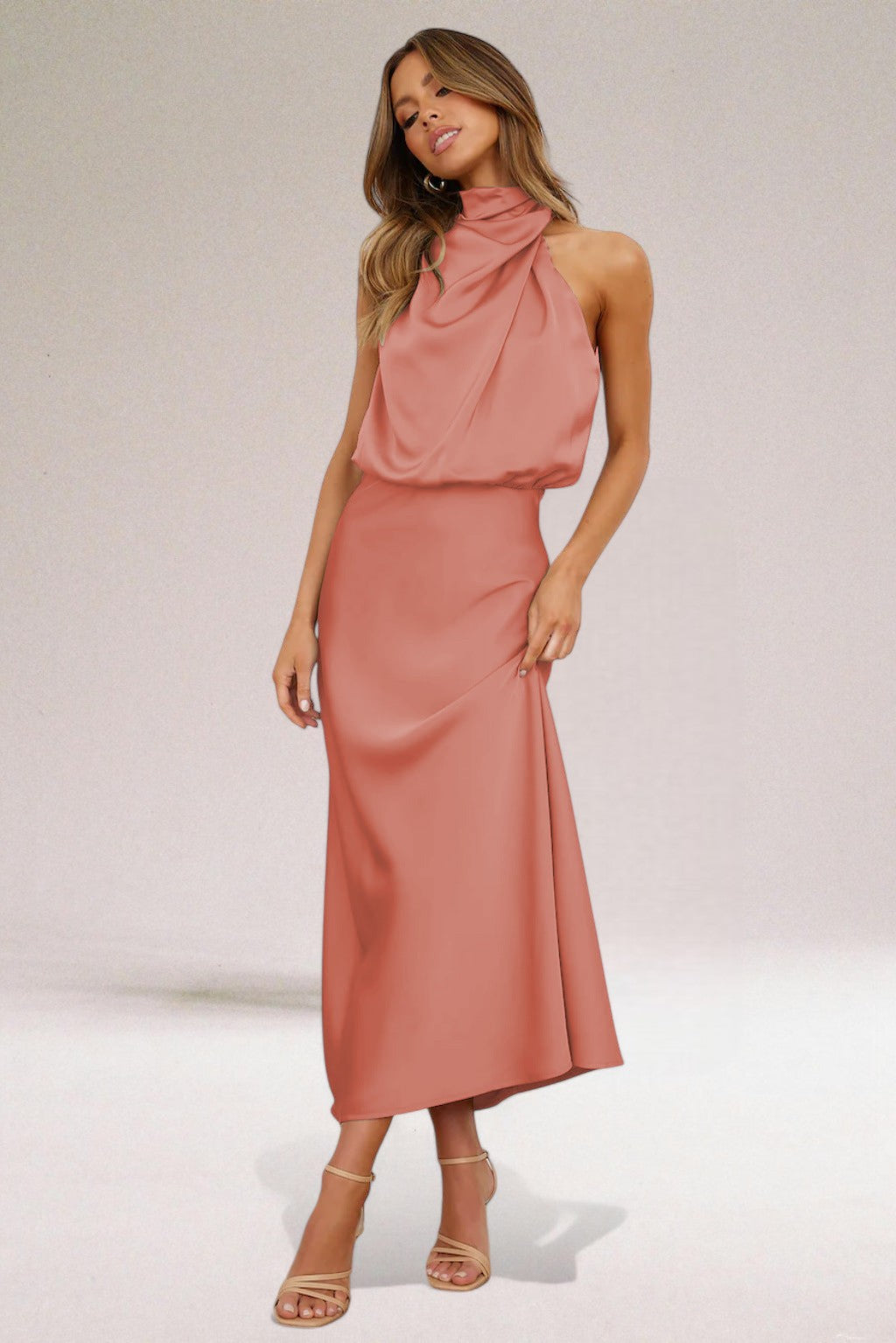 ELARA - Elegant Satin Evening Dress