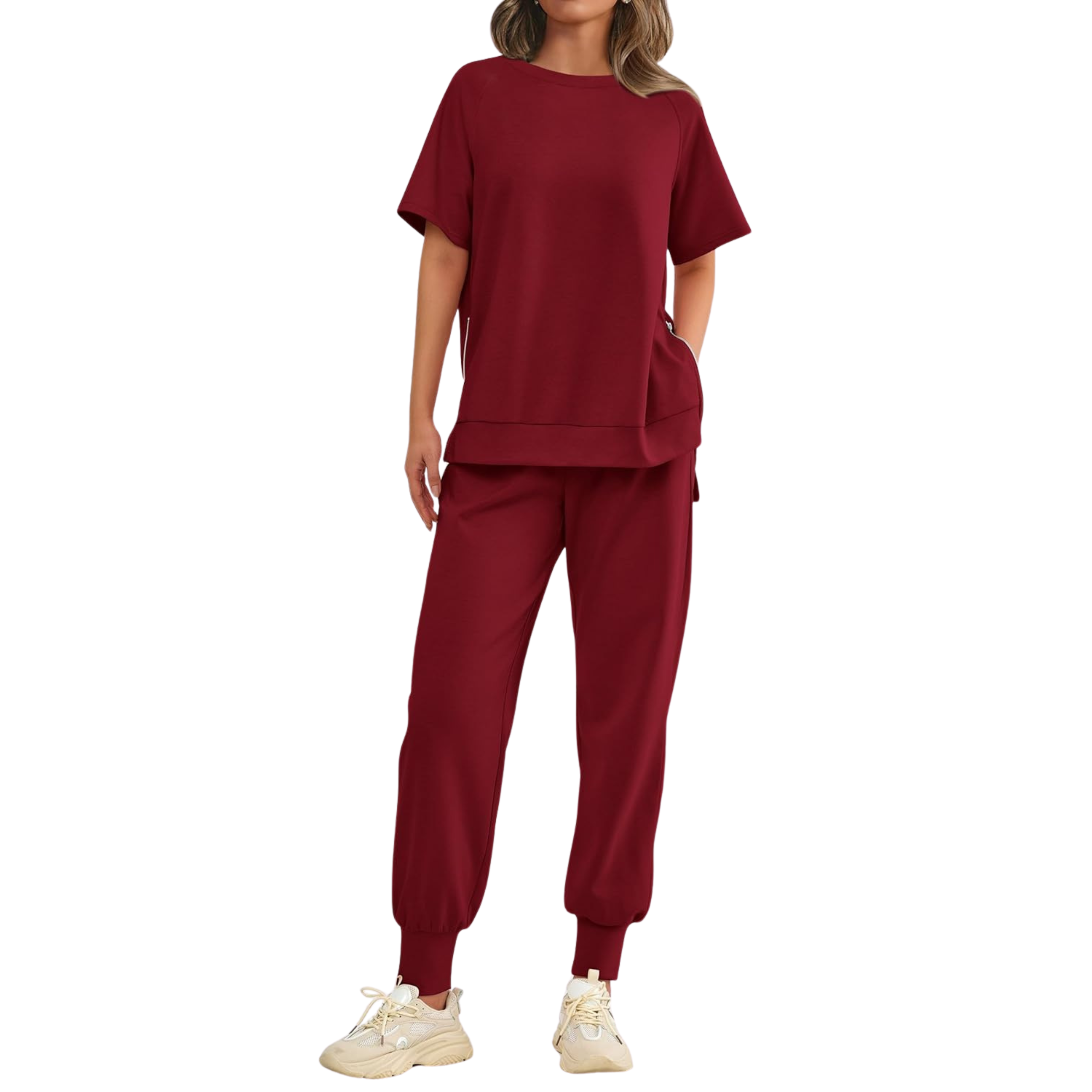 HILARIA - Casual Bishop Sleeve Notched Neck Set