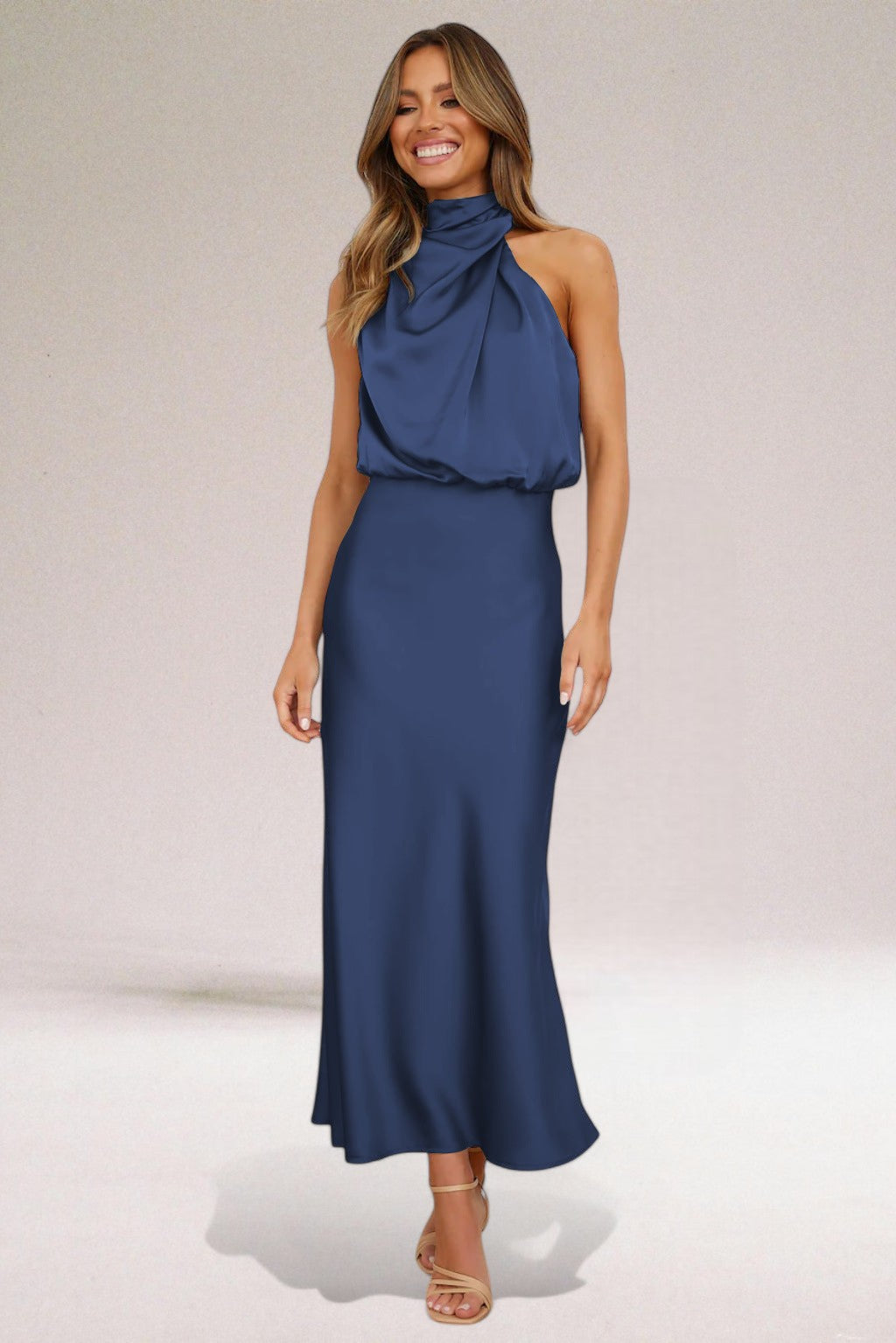 ELARA - Elegant Satin Evening Dress