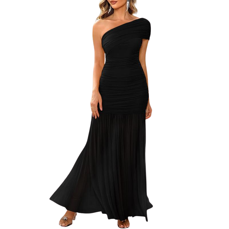 ALISON™ – Elegant & Formal One Shoulder Bodycon Dress