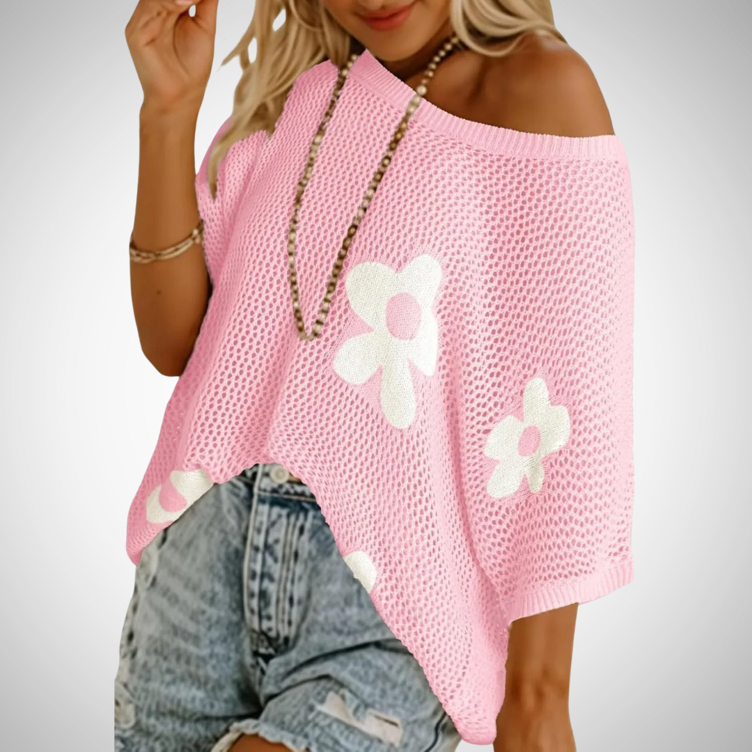 JINKY - Stylish Lightweight Crochet Top