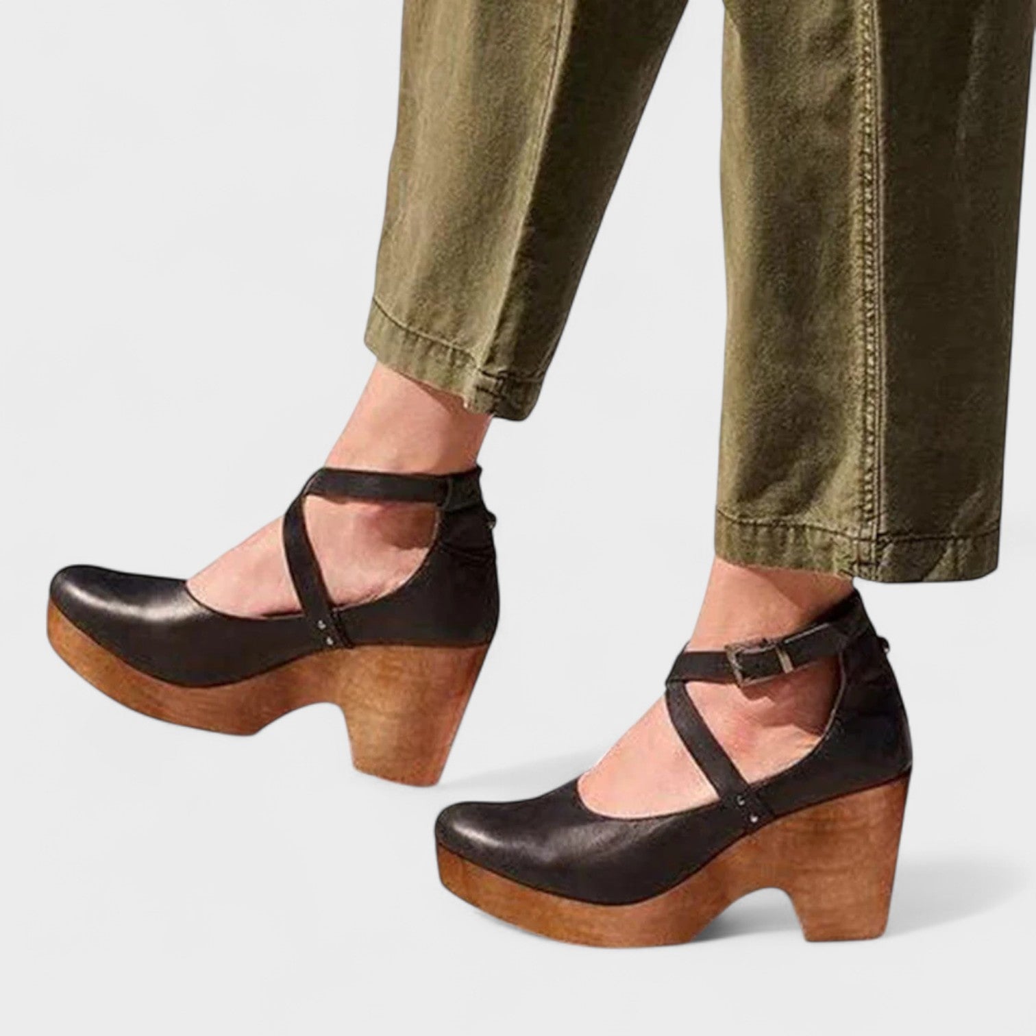 ELARU – Classic Comfort Wedge Sandals