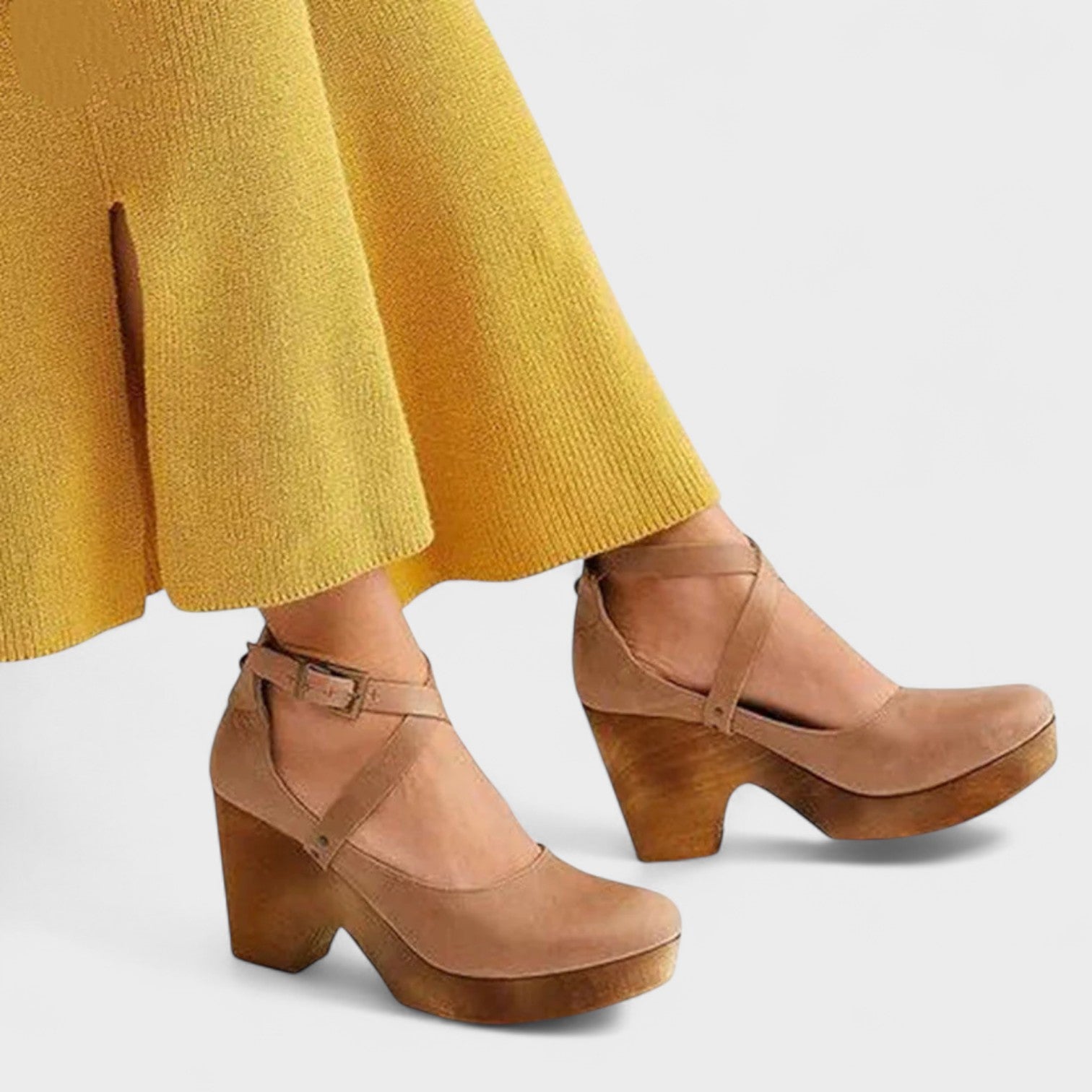 ELARU – Classic Comfort Wedge Sandals