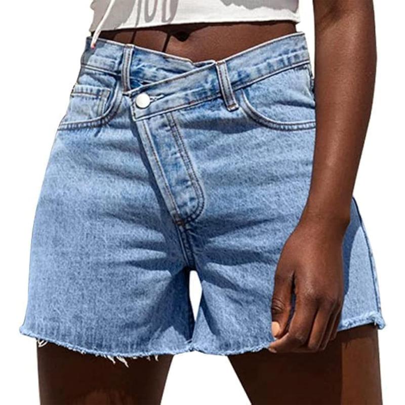 BITUIN – Casual High Waisted Crossover Summer Shorts