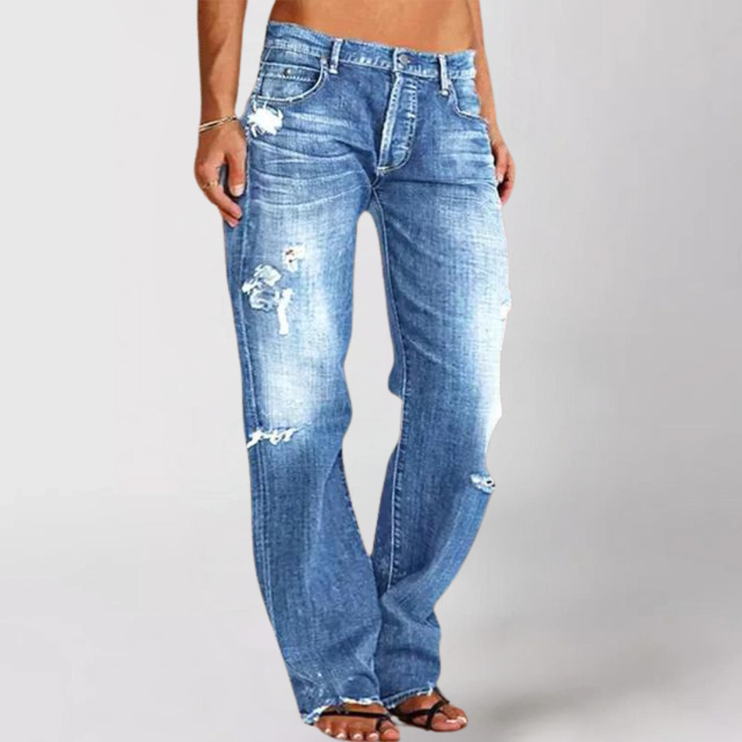 Viktoria Wide-Cut Denim Jeans
