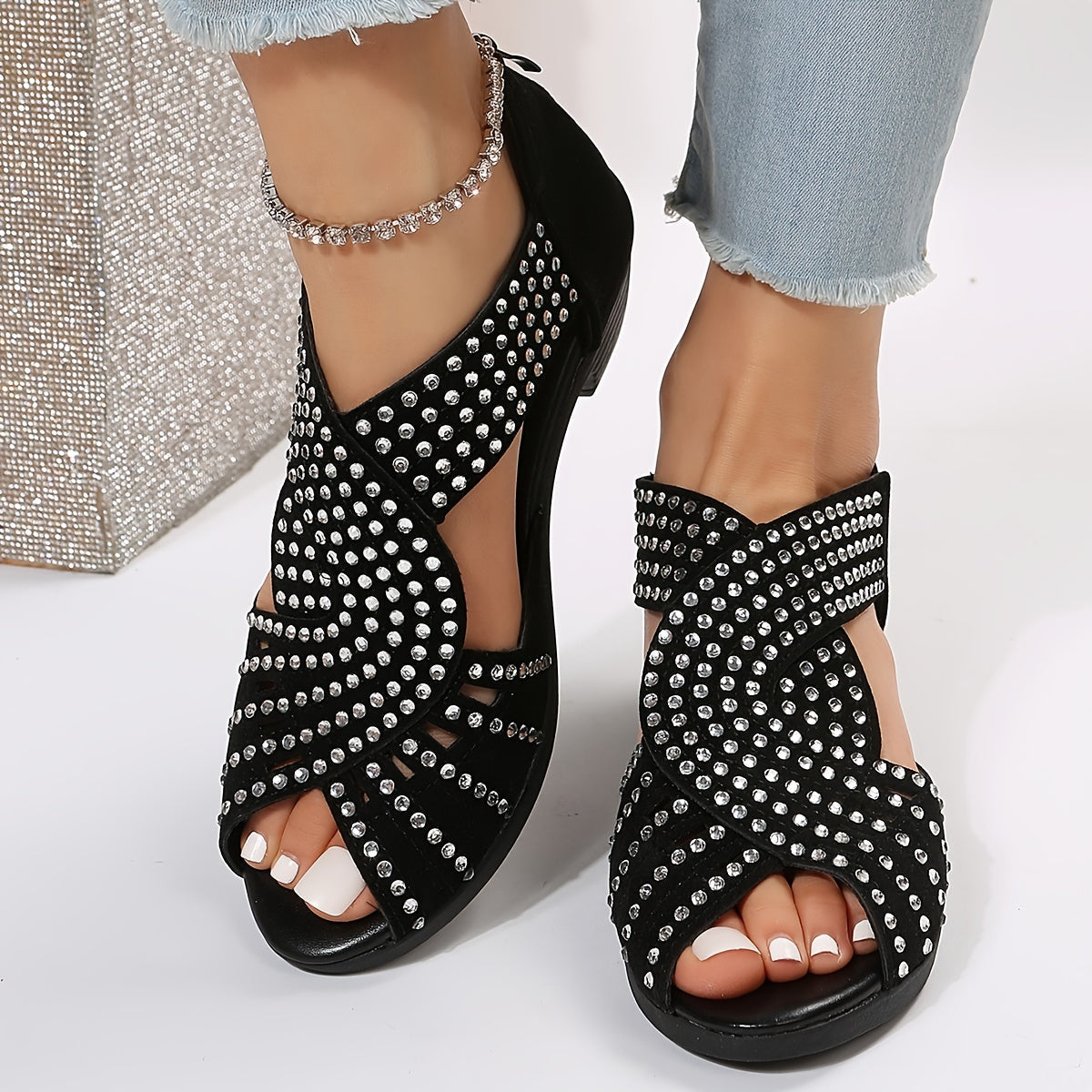Zayla Sparkle Comfort Sandals