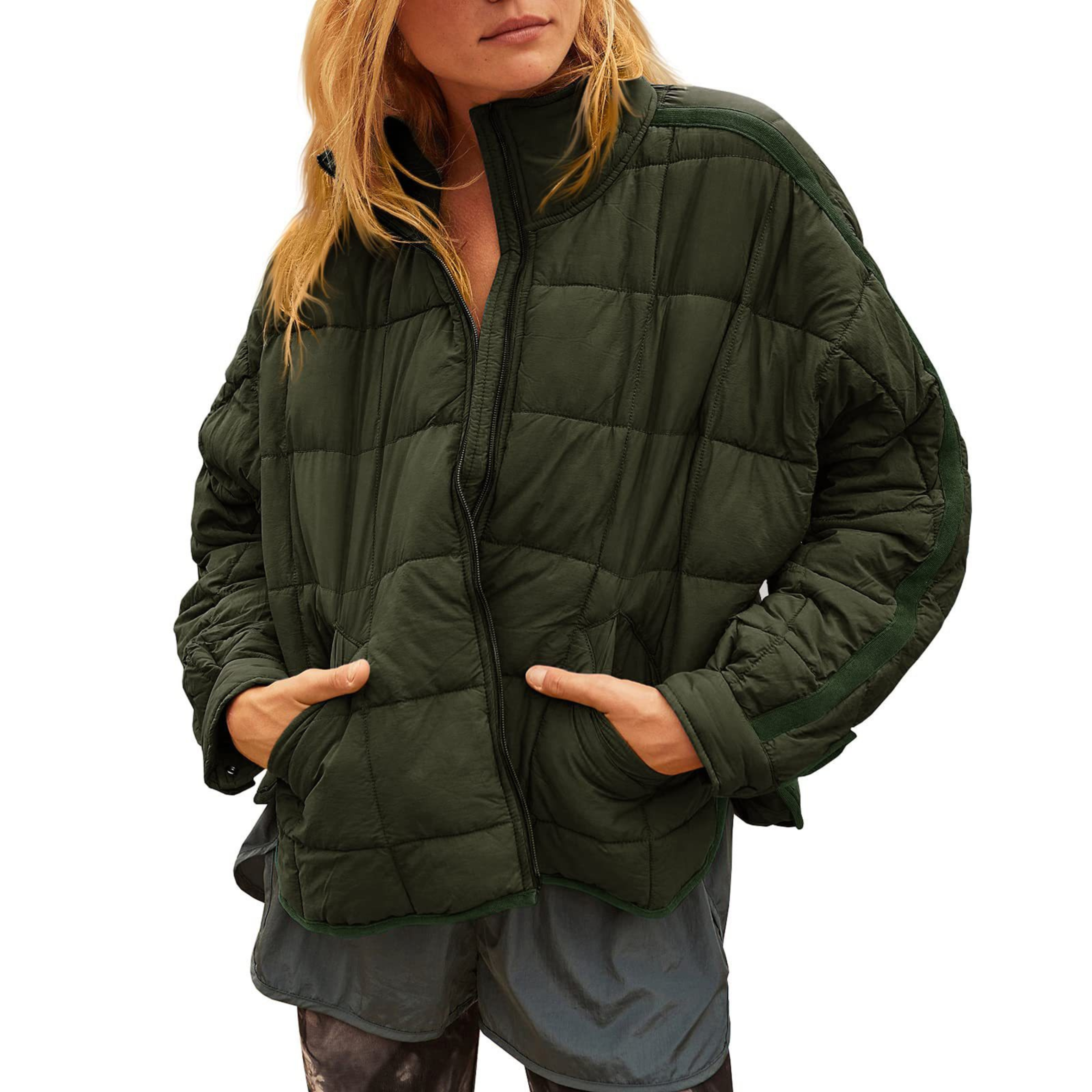 APRIL – Lightweight Compact Zip Puffer Jacket