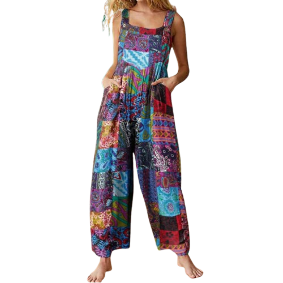 MAELANI – Relaxed Casual Dual Pocket Overall Jumpsuit