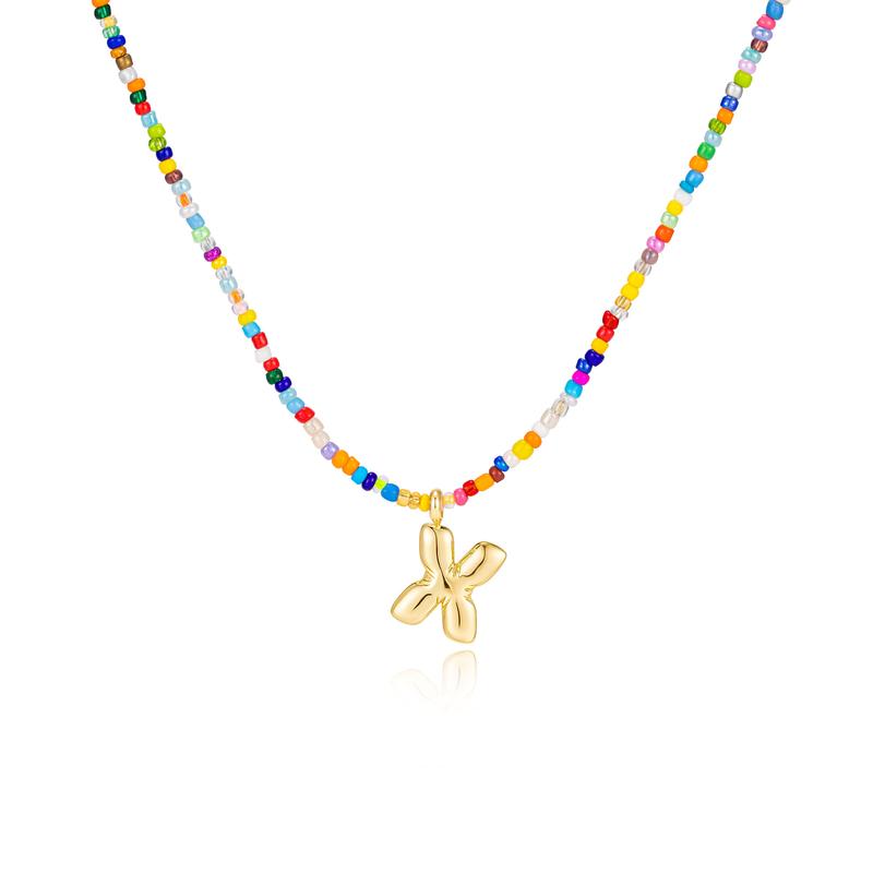 MACY - Colorful Bubble Letter Necklace
