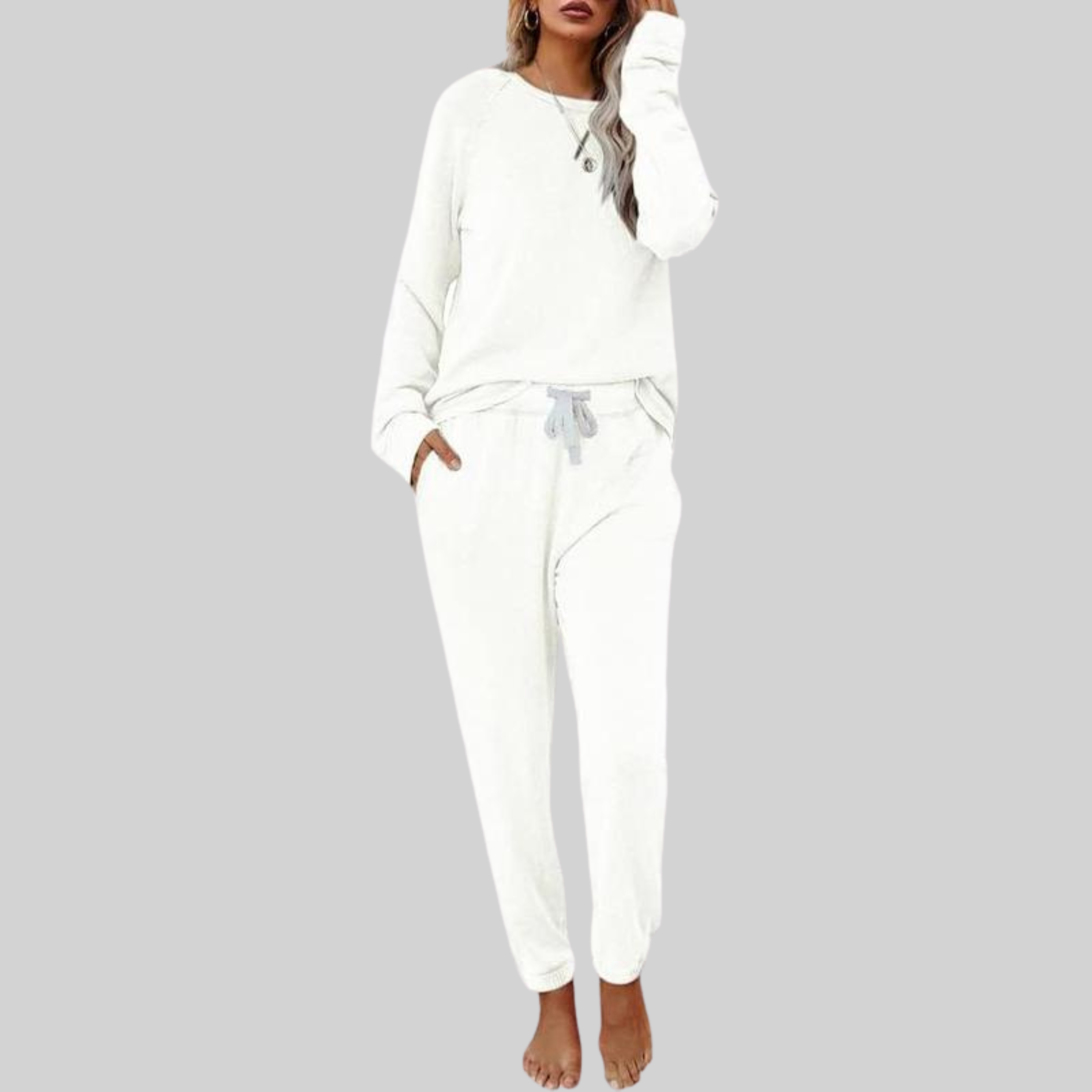 JOCELYN - Casual Long Sleeve and Sweatpants Set
