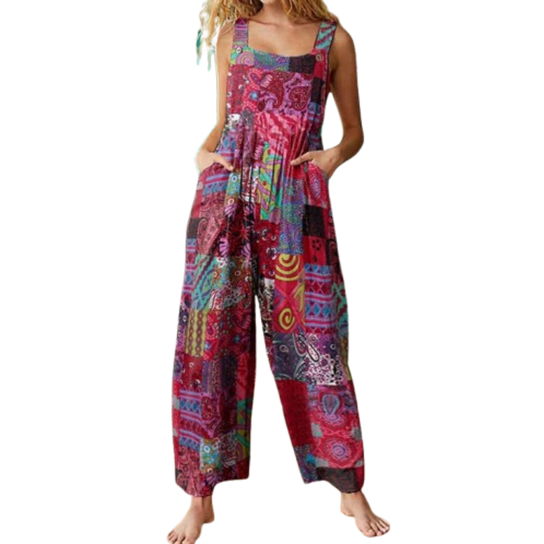 MAELANI – Relaxed Casual Dual Pocket Overall Jumpsuit