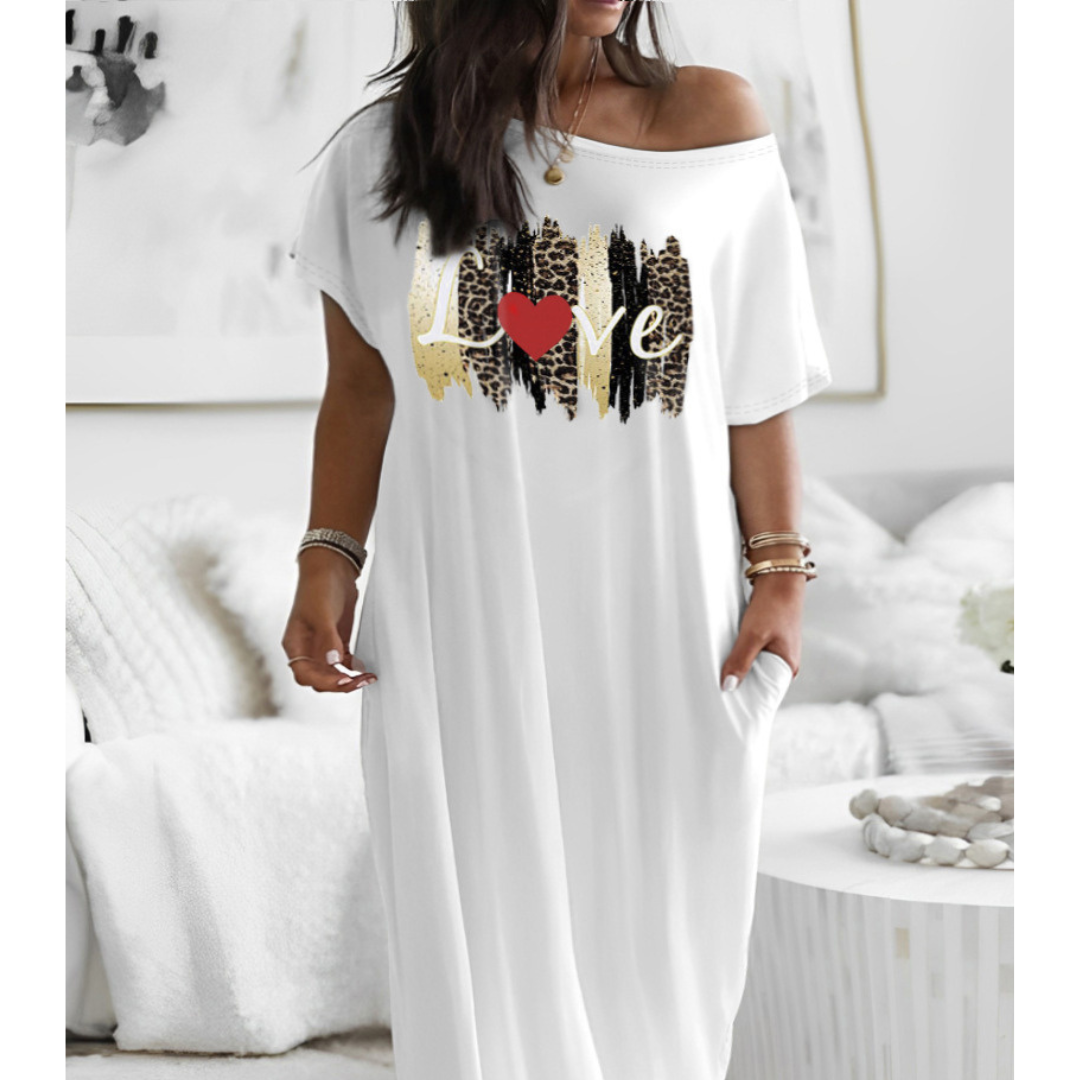 LUNARI - Loose Fit Round Neck Sleep Nightdress