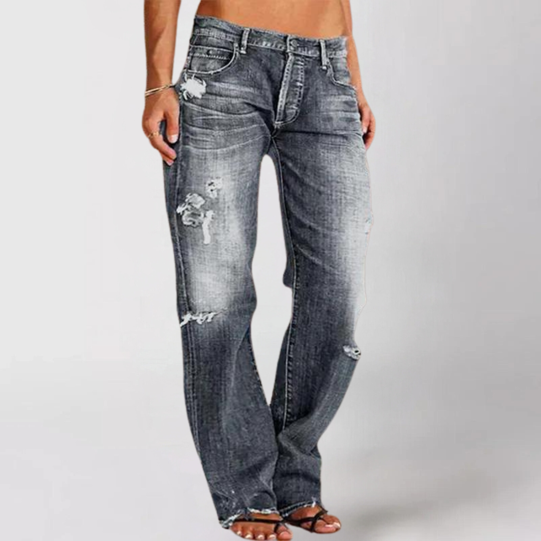 Viktoria Wide-Cut Denim Jeans