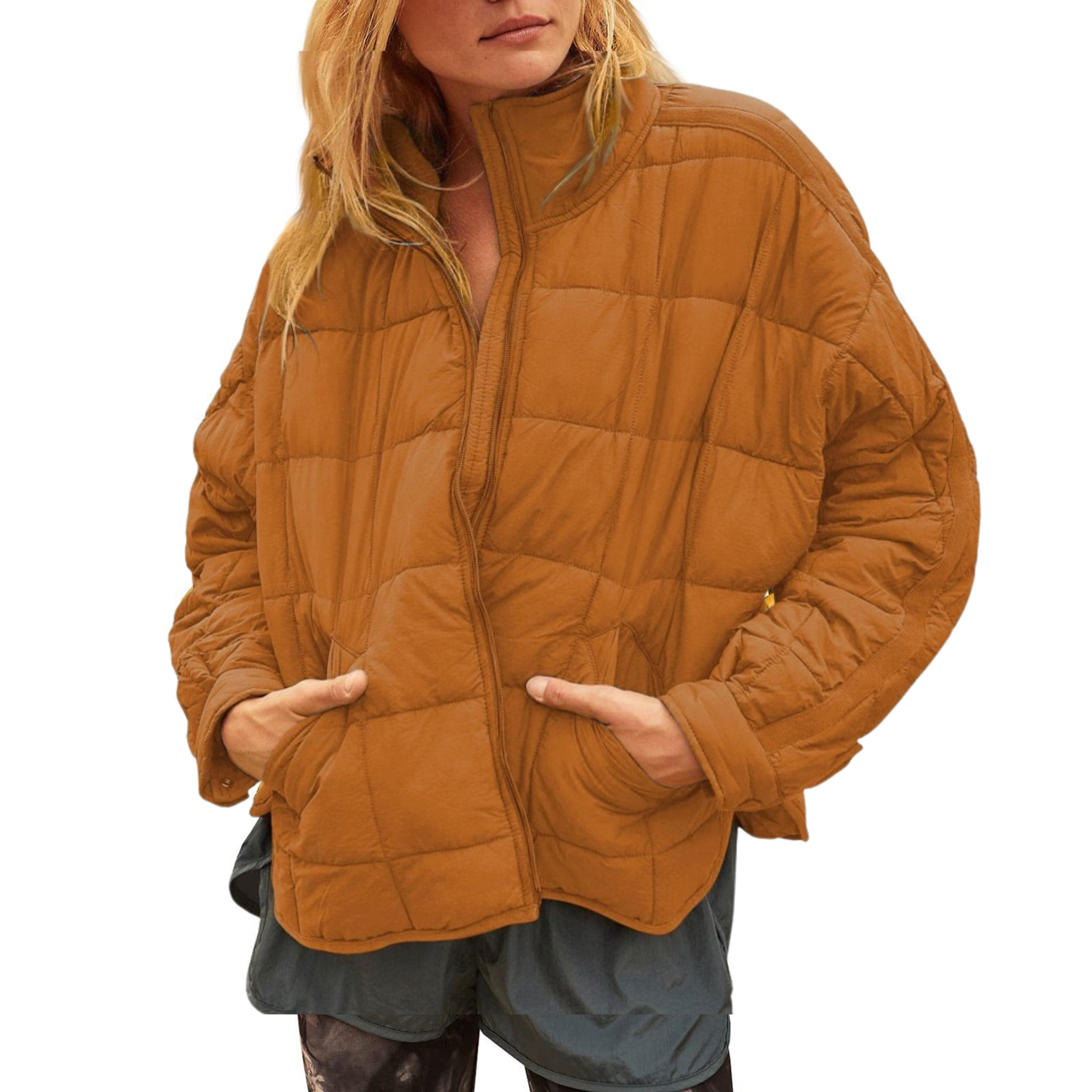 APRIL – Lightweight Compact Zip Puffer Jacket