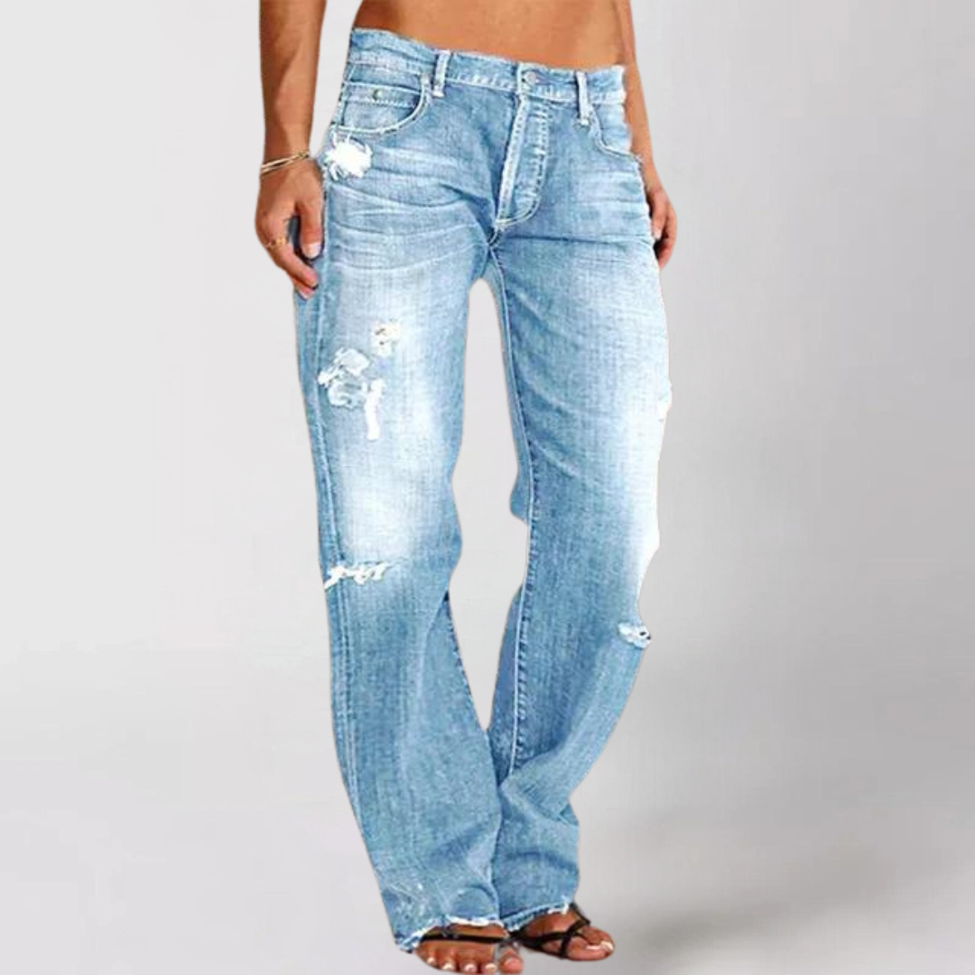 Viktoria Wide-Cut Denim Jeans