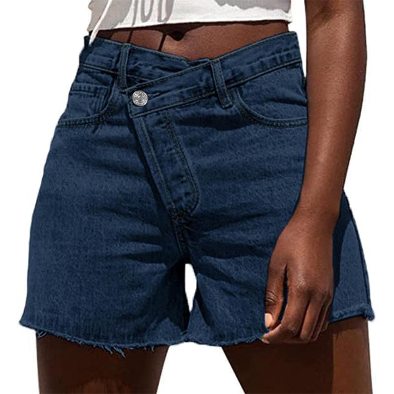 BITUIN – Casual High Waisted Crossover Summer Shorts