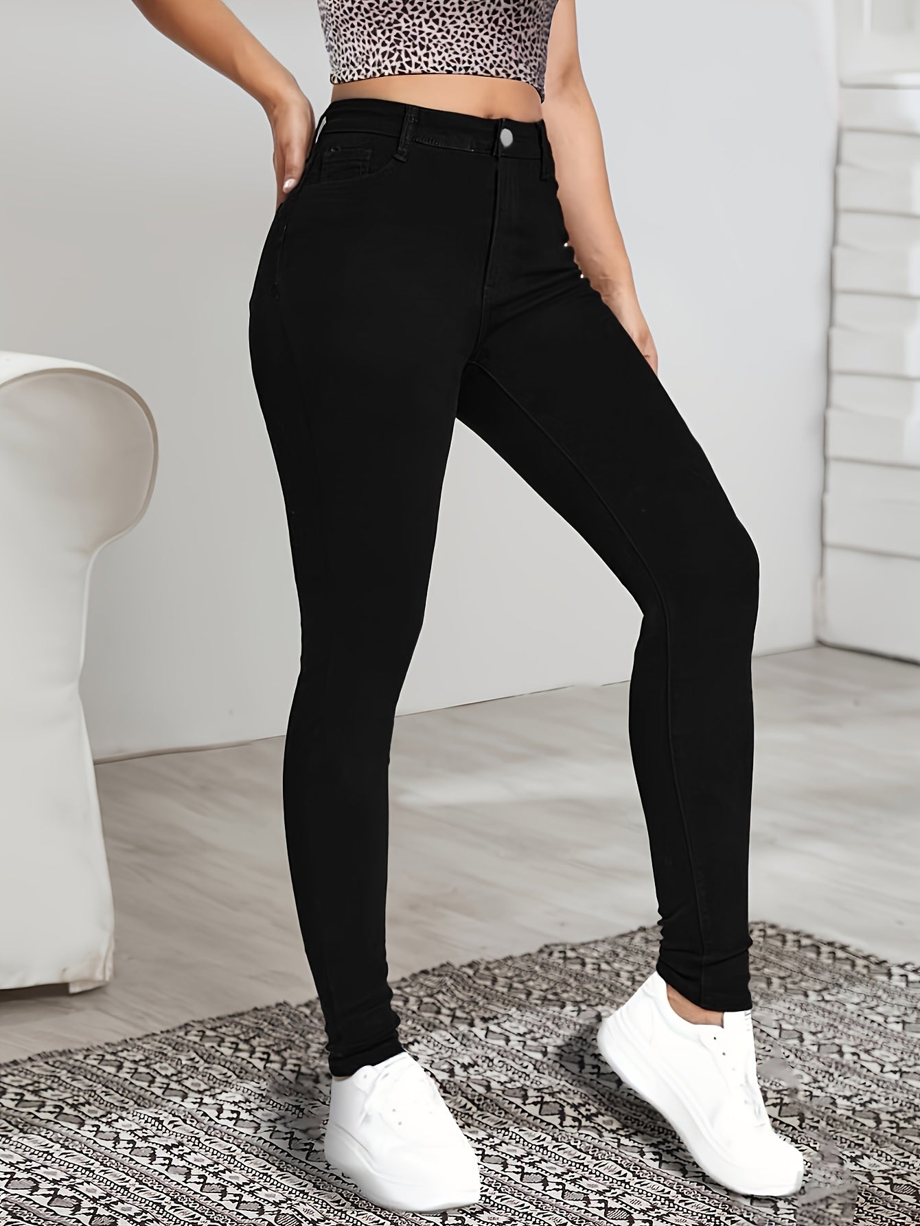 LISETTE - Sleek High-Waist Skinny Jeans