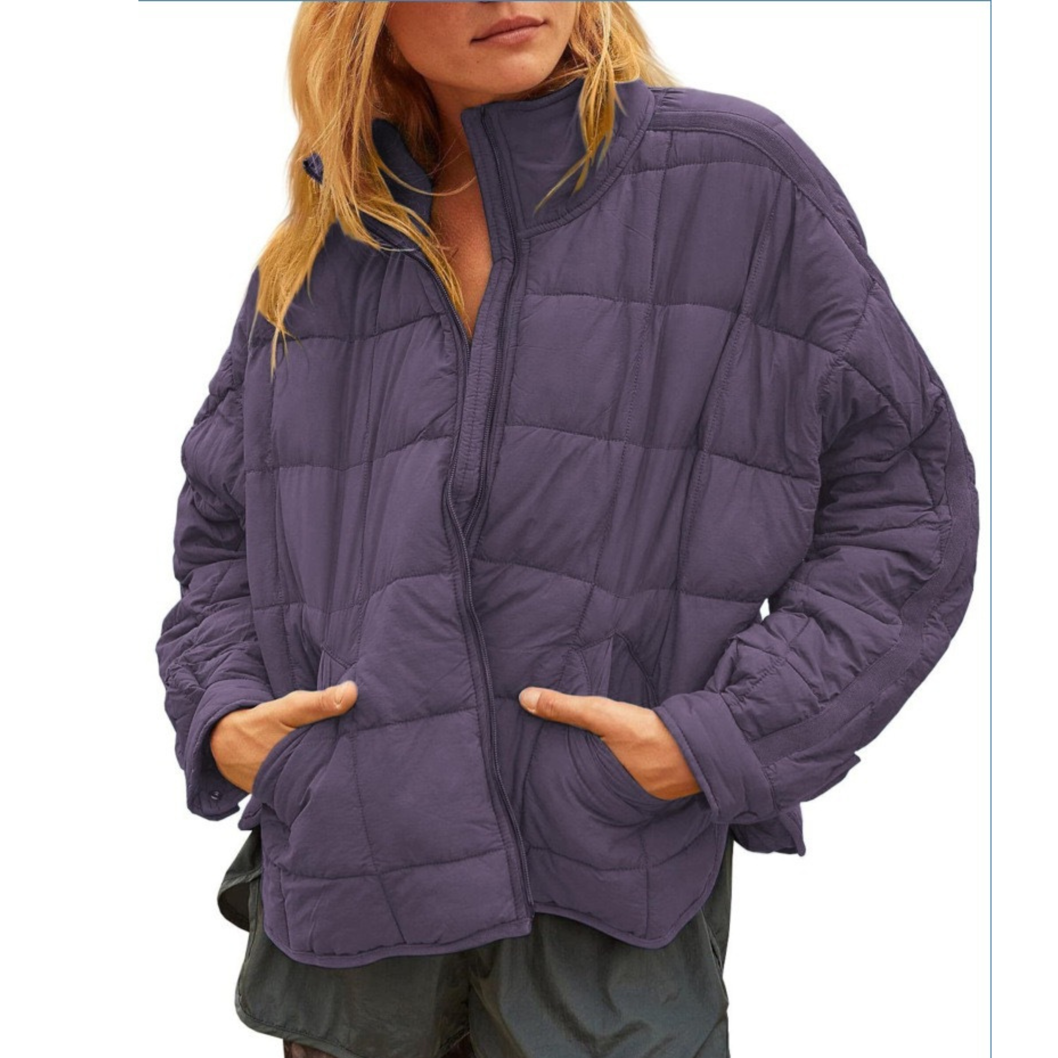 APRIL – Lightweight Compact Zip Puffer Jacket