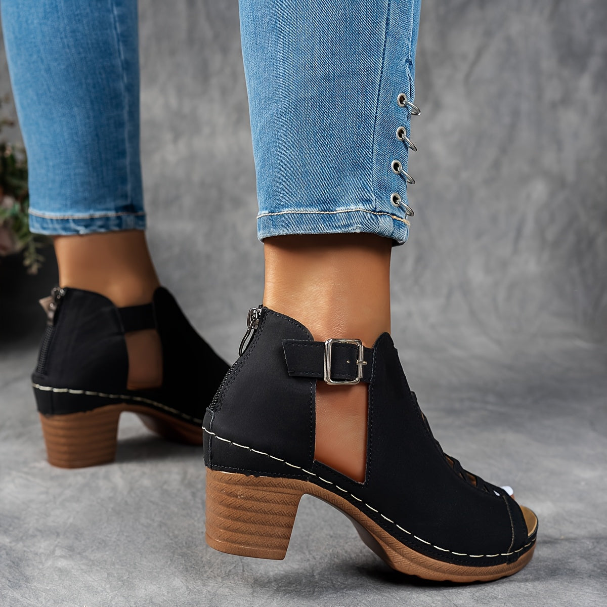 Nessa Lattice-Heel Sandals
