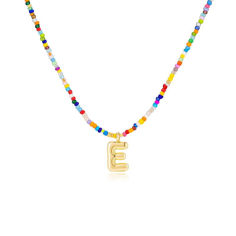 MACY - Colorful Bubble Letter Necklace