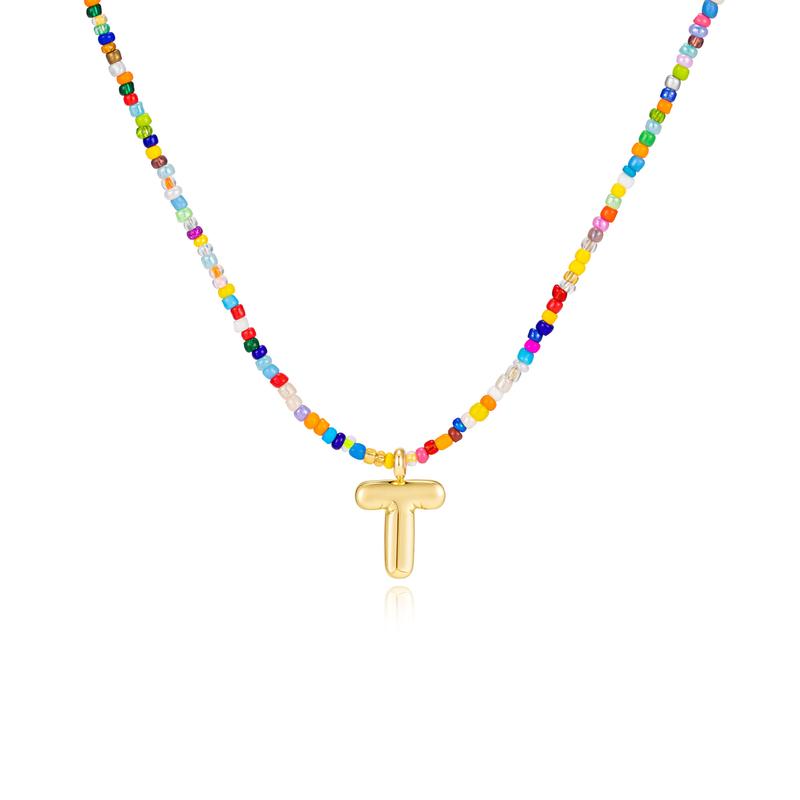 MACY - Colorful Bubble Letter Necklace