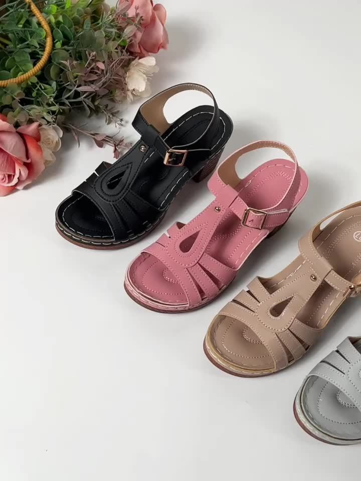 Tierra Vintage Block Sandals