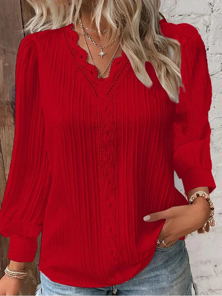 RENATA - Classic Pleated Top