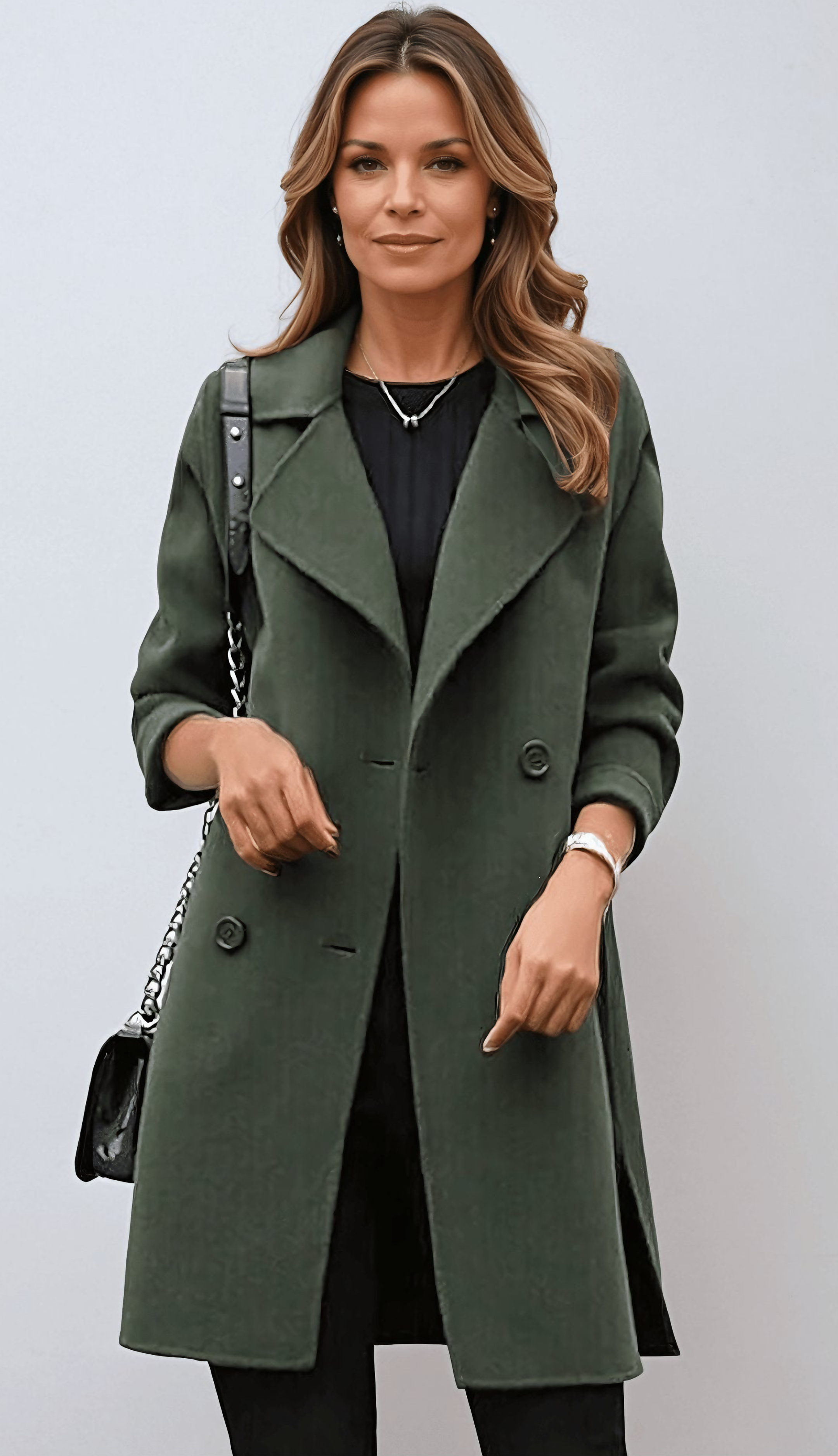 CELINA - Long Trench Coat
