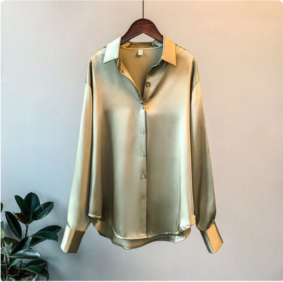 FLORENCE | Silky Long-Sleeve Blouse