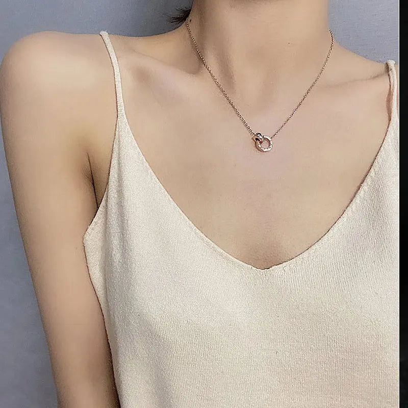 CYNTHIA – Roman Numeral Charm Necklace
