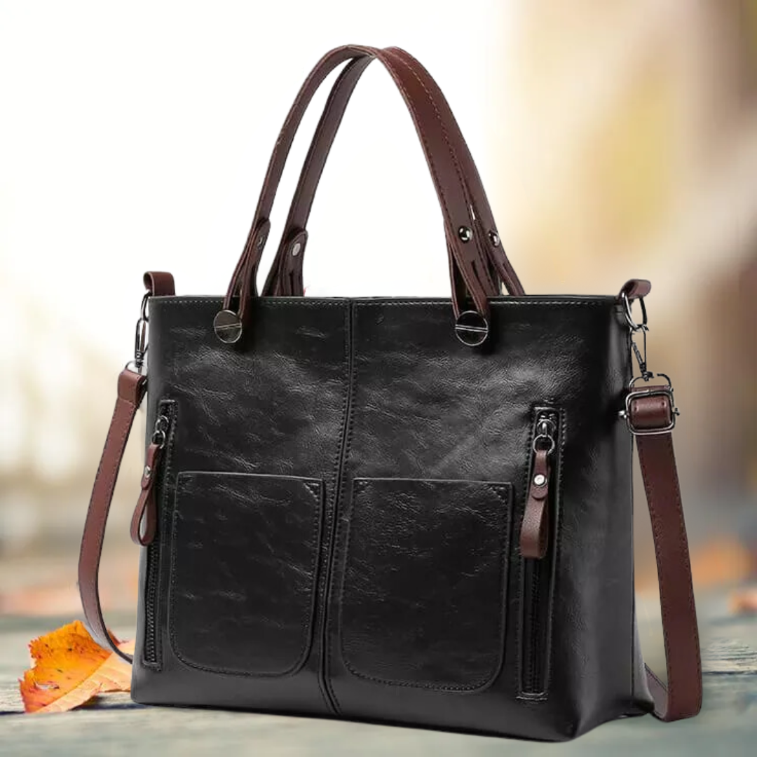 LIVIA - Classic Leather Handbag