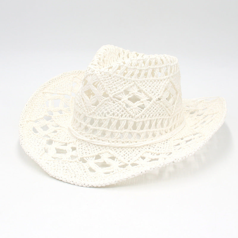 RAYLENE– Vintage Hollow Straw Hat