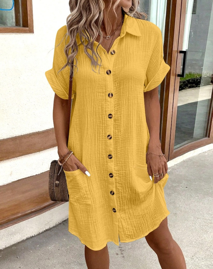 SAVANNAH – Cotton Everyday Shirt Dress