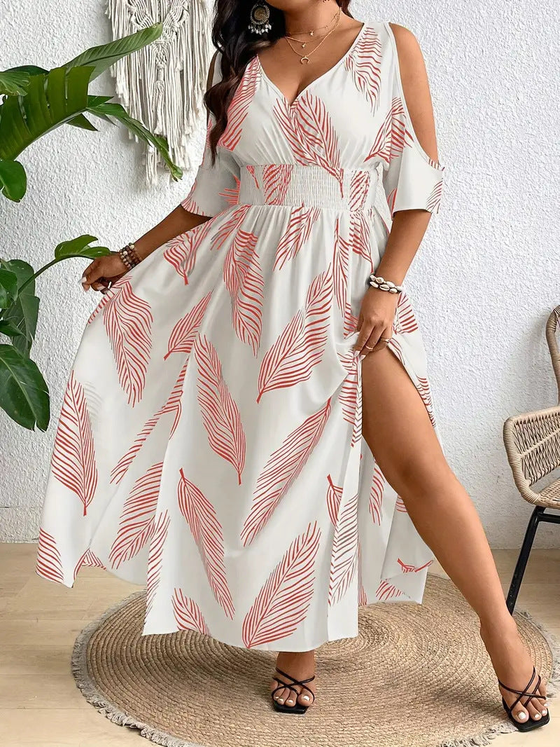 SIZAINE – Comfy Plus Size Casual Flowy Summer Dress