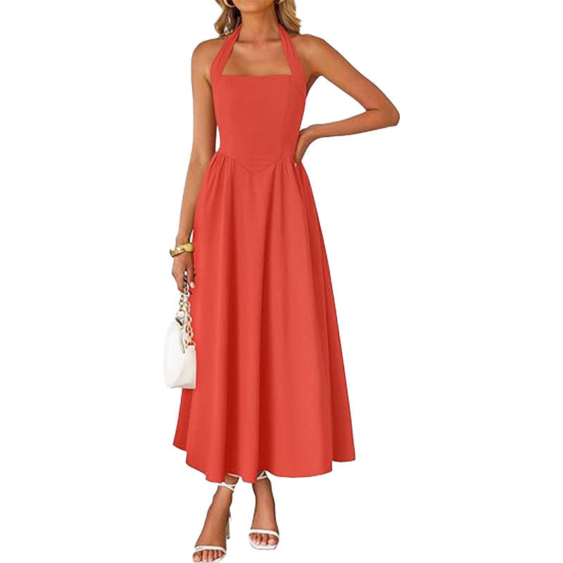 WINSLOW - Trendy Halter Neck Sleeveless dress