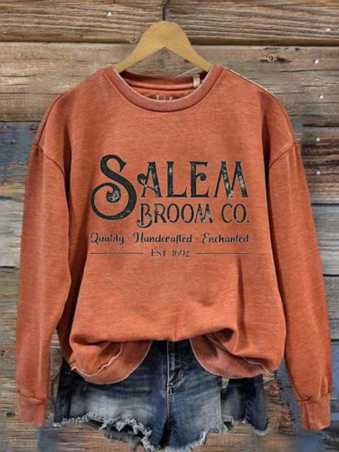 LINDSY - Casual Crewneck Drop Shoulder Sweatshirt