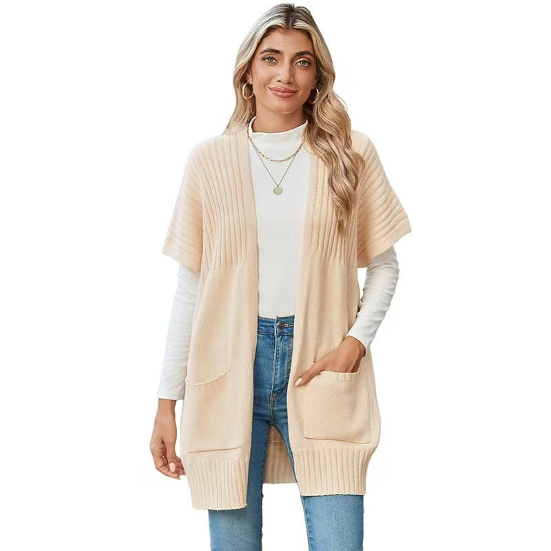 CASSAVA - Lightweight Open-Front Knit Cardigan