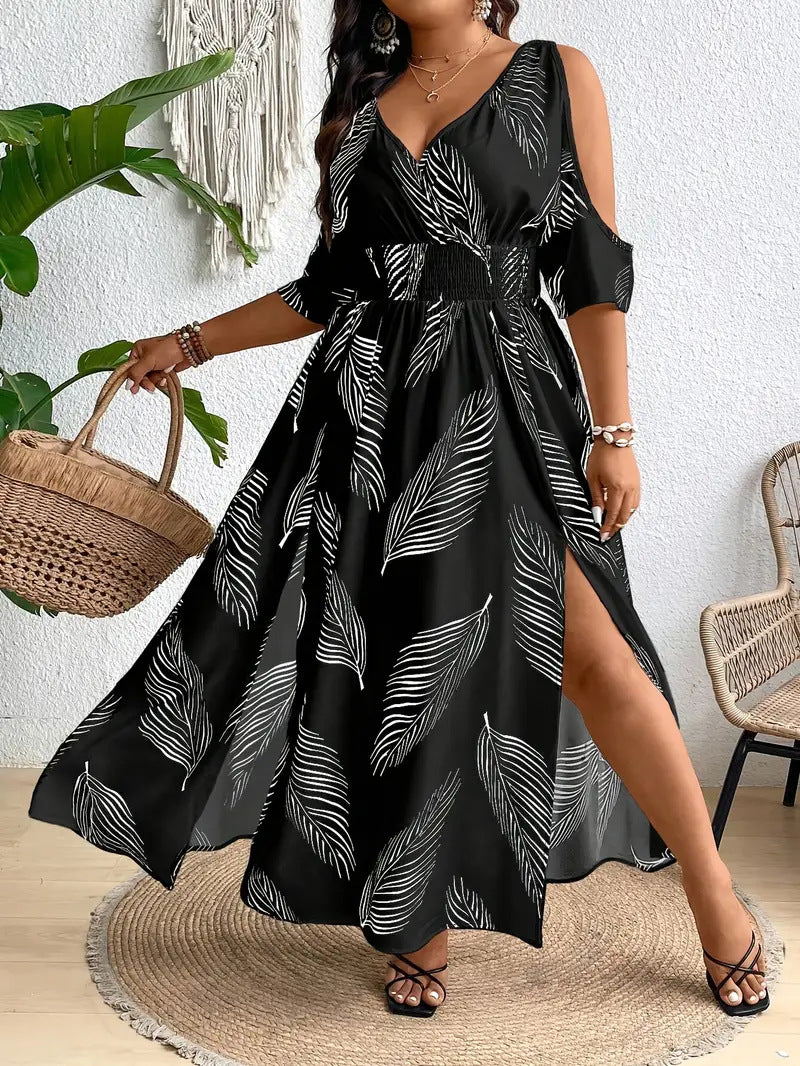 SIZAINE – Comfy Plus Size Casual Flowy Summer Dress