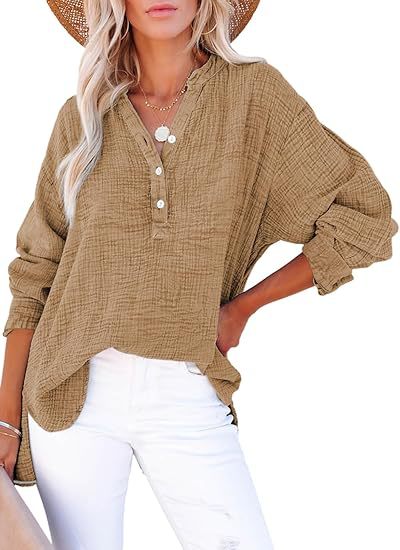 AYLA – Casual V-Neck Blouse