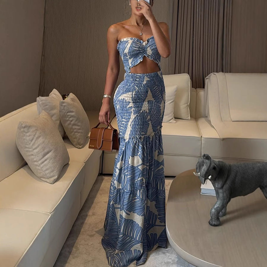 LIVARA – Classy Ruffle Hem Mermaid Dress