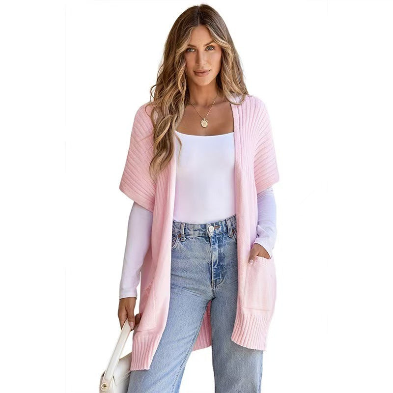 CASSAVA - Lightweight Open-Front Knit Cardigan
