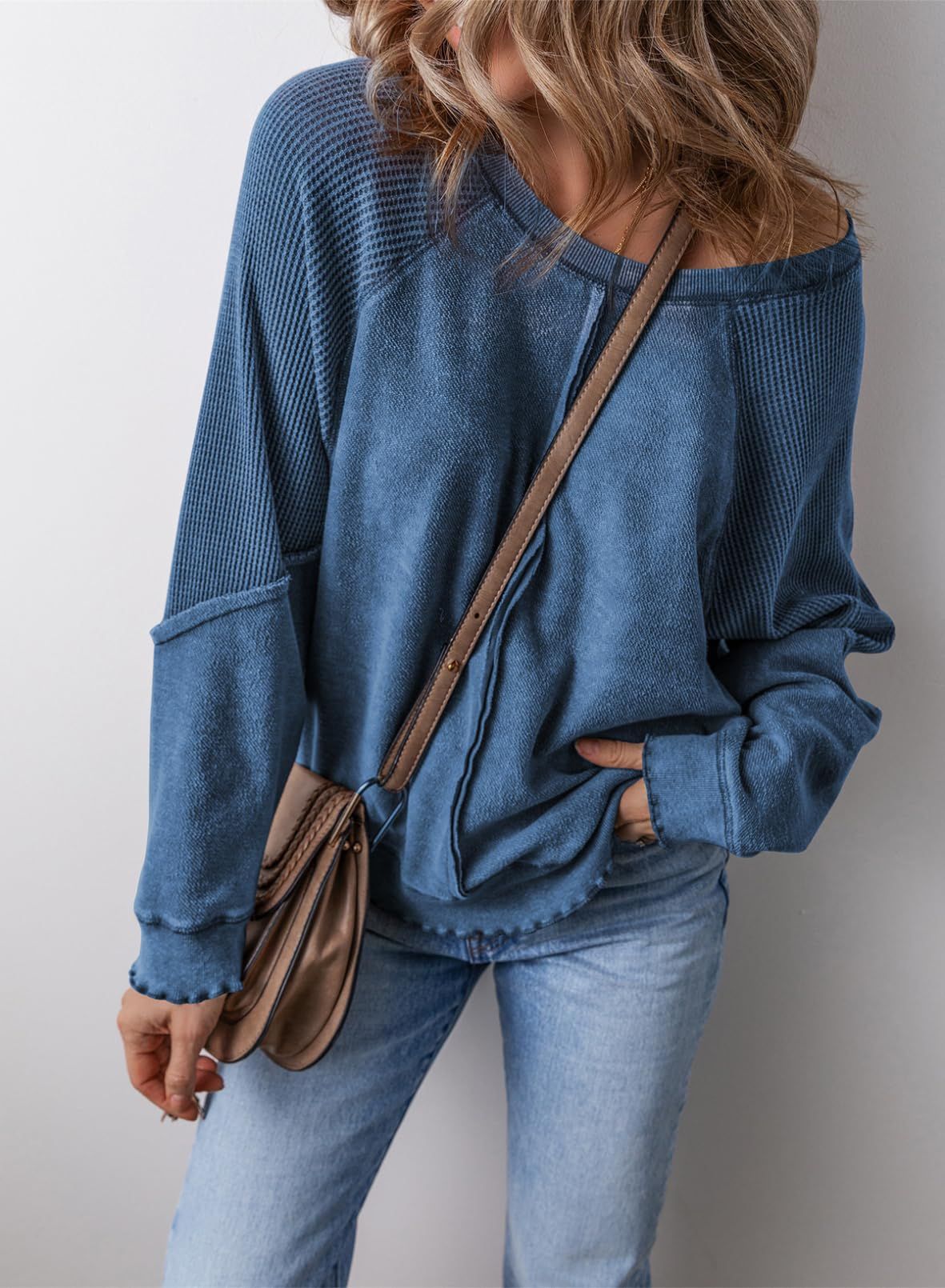PRECIOUS - Casual Crew Neck Long Sleeve Sweatshirt