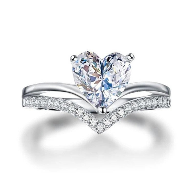 ALINE – Radiant Heart Silver Ring