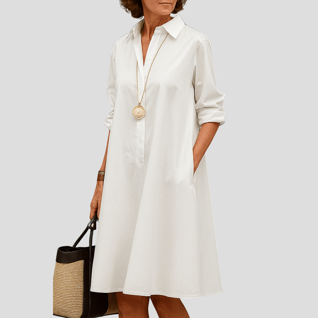 Waltraud - Elegant Premium Midi Dress for a Timeless Style